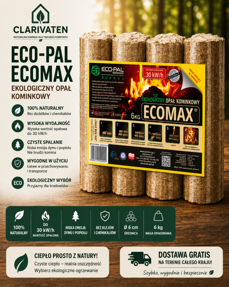 Brykiet Opał kominkowy Ecomax 972kg